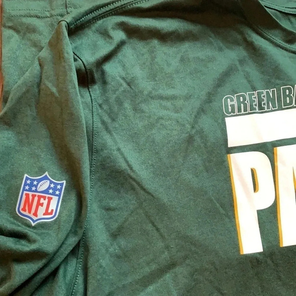 Green Bay Packers T-Shirt NFL On-Field Apparel LS Green Men’s 3XL New - Picture 7 of 13